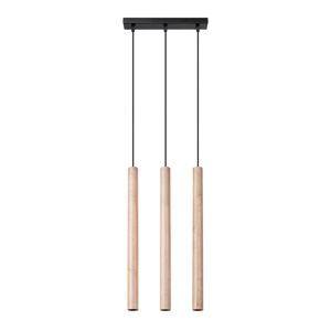 Sollux Lighting Lámpara colgante madera acero/madera  alt. 110 cm