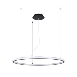 Thoro Lighting Lámpara de araña negro aluminio  alt. 160 cm