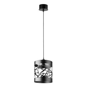 MIMAX Lámpara de techo de aluminio negro de 18 cm