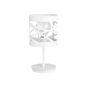 MIMAX Lámpara de sobremesa de aluminio negro de 18 cm