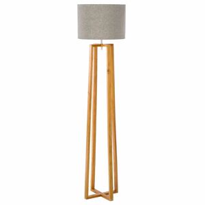 LOLAhome Lámpara de pie de madera marrón de 36x149 cm