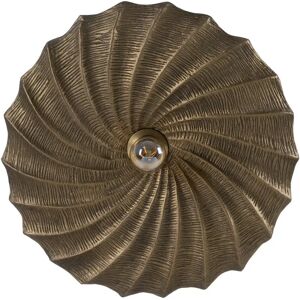 LOLAhome Aplique Nautilus de metal oro envejecido de Ø 51x10 cm