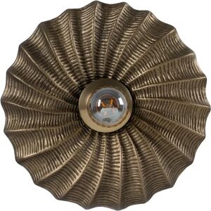 LOLAhome Aplique Nautilus de metal oro envejecido de Ø 27x9 cm