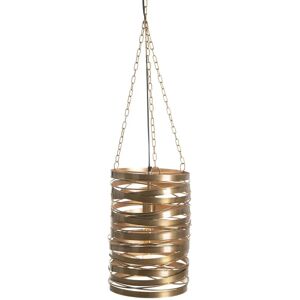 LOLAhome Lámpara de techo cilíndrica de metal cobre de Ø 26x36 cm