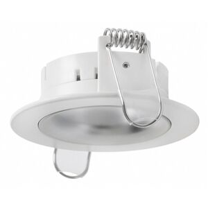 Indeluz Empotrable Redondo Fijo De Techo  Nok1 D01f-823-01 Blanco-Plata