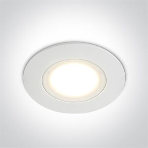 One Light Empotrable De Techo  10106p/w/w Blanco 6w 3000k