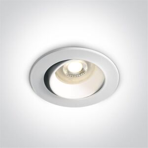 One Light Empotrable Orientable De Techo  11105b1/w Blanco Ip20