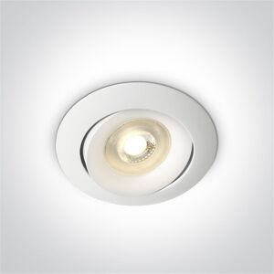 One Light Empotrable Orientable De Techo  11105u/w Blanco Ip20