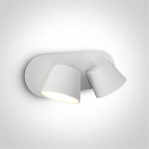 One Light Aplique De Lectura  65740a/w/w Blanco 2x6w 3000k Ip20