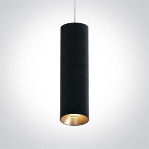 One Light Lampara Colgante Techo  63105ma/b Negro Ip20