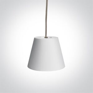 One Light Lampara Colgante Techo  63038 Blanco Yeso Ip20