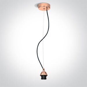 One Light Lampara Colgante Techo  63126a/cu Cobre Ip20