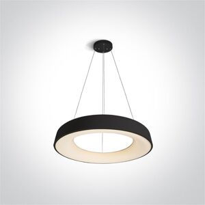 One Light Lampara Colgante Led Techo  62180nb/b/w Negro 80w 3000k