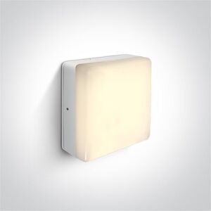 One Light Aplique Led Pared  67424a/w/w Blanco 9w 3000k Ip54