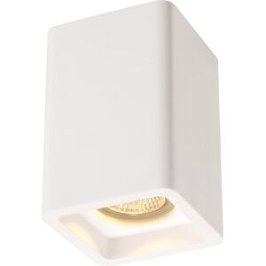 Slv Luminaria Foco  Plastra Cl-1 Cuadrado Yeso Blanco 148004