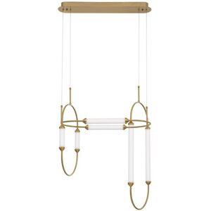 Nova Luce Luminaria Led Colgante Suspension  Zimba 9862873 Oro