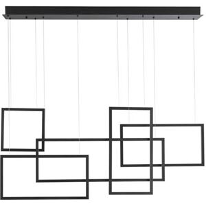 Nova Luce Luminaria Led Colgante Suspension  Cornice 9142765 Negro