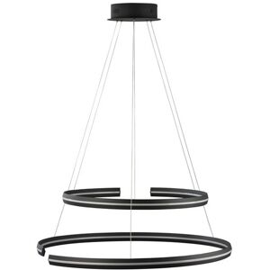 Nova Luce Luminaria Led Colgante Suspension  Torrente 9392012 Negro