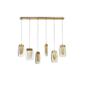 Nova Luce Luminaria Led Colgante Suspension  Grani 9160286 Oro