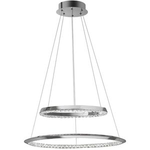 Nova Luce Luminaria Led Colgante Suspension  Netuno 9312837 Cromo