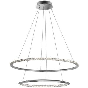 Nova Luce Luminaria Led Colgante Suspension  Netuno 9312838 Cromo