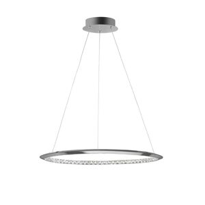 Nova Luce Luminaria Led Colgante Suspension  Netuno 9364039 Cromo