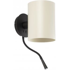 Faro Lampara Aplique + Lector  Barcelona 200032-80 Guadalupe Negro/beige