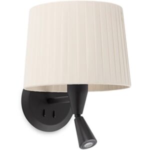 Faro Lampara Aplique  Barcelona 64309-35 Samba Reader Negro/beige