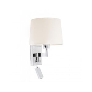 Faro Lampara Aplique  Barcelona 68493-02 Artis Reader Cromo/beige