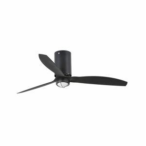 Faro Ventilador De Techo  Barcelona 32043-10 Mini Tube Fan Led Negro Mate/ Negro Mate