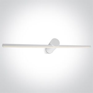 One Light Aplique Baño Led  38114n/w/w Blanco 14w 3000k Ip44