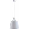 705 Lea Dome Lámpara de Techo Colgante Blanca, 38cm, 1x E27 - Keter Lighting