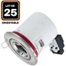 EUROPALAMP 25 Supports Spot bbc Orientable inox IP20 avec Douille GU10