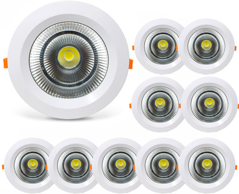 Leadersson Lights Accompanied - Pack 10 Downlight LED Redondo SUNT 40W