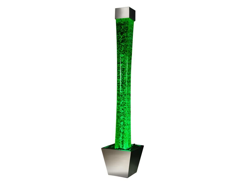 OZAIA Columna de burbujas de agua con base GOBIE - LEDs de color cambiante - Alto 183 cm