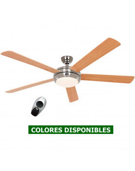 CasaFan Ventilador De Techo Con Luz Casafan Titanium 162cm Motor Cromo Cepillado  - 6 Colores Disponibles