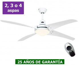 CasaFan Ventilador De Techo Con Luz Casafan 9313220 Mirage Blanco