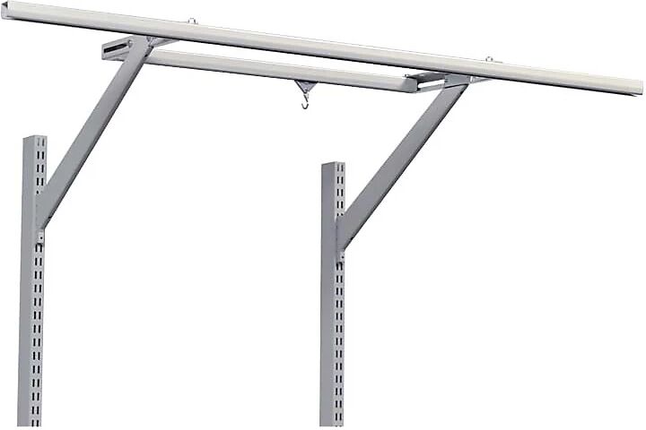 Treston Armazón para lámpara/equilibrador, gris luminoso, para mesa de 1200 mm de anchura