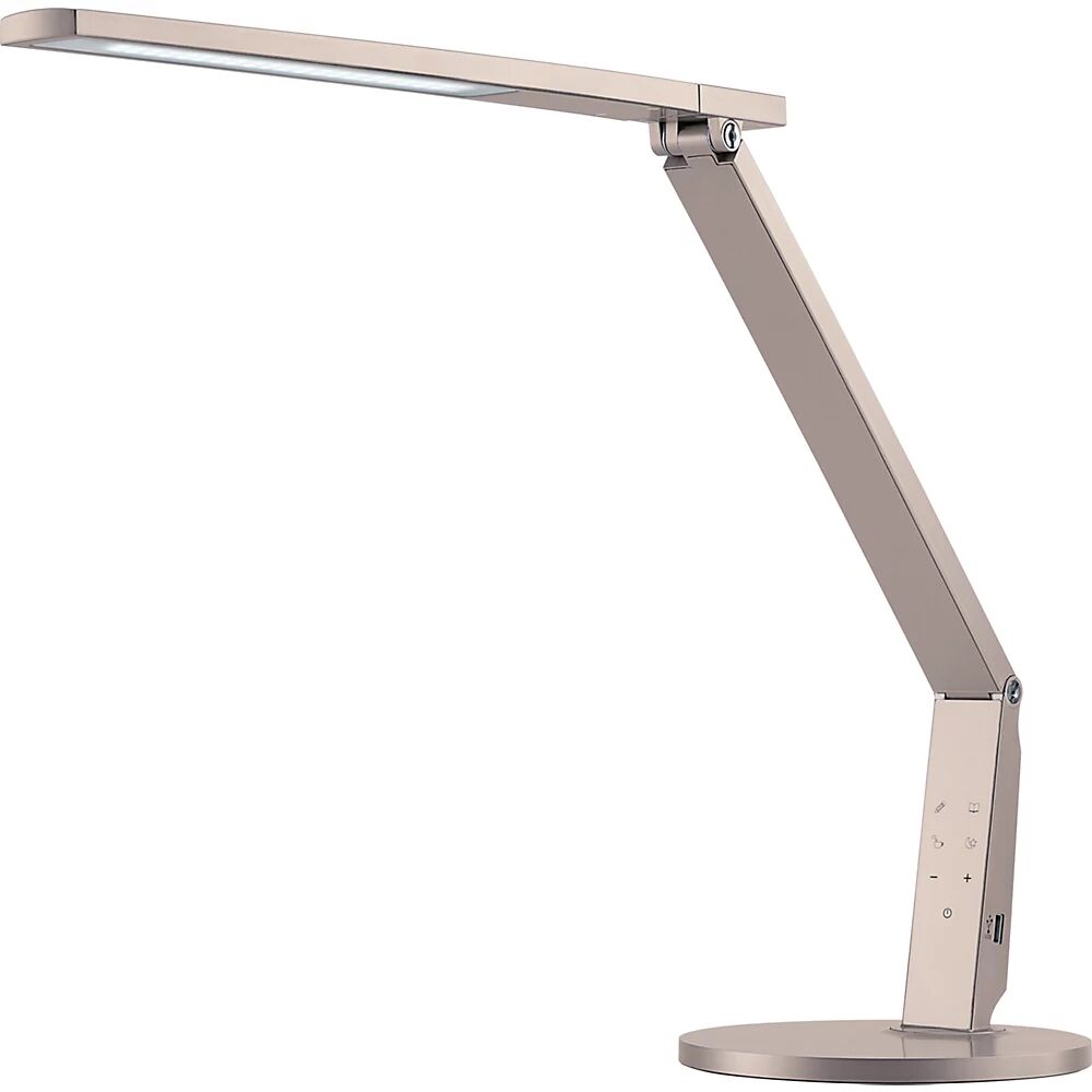 Hansa Lámpara LED para escritorio VARIO PLUS, altura 540 mm, champán