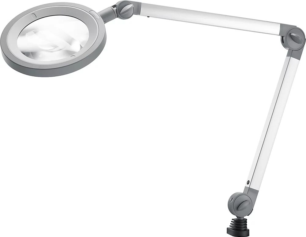 Waldmann Lámpara LED con lupa, 10 W, gris polvo