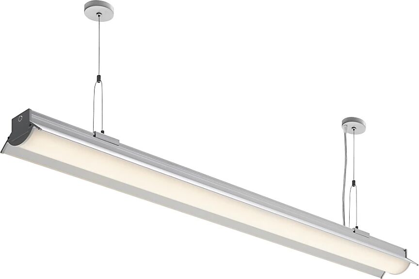 Hansa Lámpara LED de techo ALU CONNECT, 36 W, longitud 1180 mm, plateada