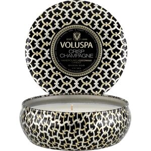 Voluspa 3-Wick Tin Candle Crisp Champagne 40h