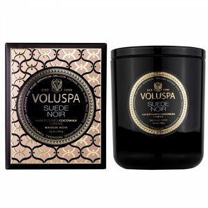Voluspa Classic Boxed Candle Suede Noir 60h