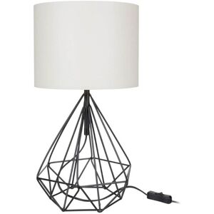 Toscohome Lampe de table pour bureau couleur noir blanc