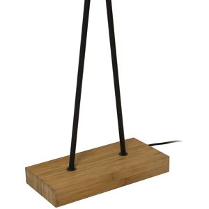 - Lampadaire Twinsy bambou et métal noir Xanlite Déco - XDLTWINSYWB