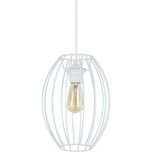 Suspension TOSEL  ASOLO metal  blanc D 19 x  H 85 cm