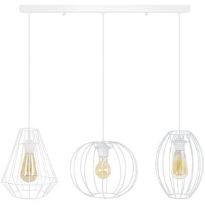 Suspension TOSEL  DIAMOND,PACENTRO,ASOLO metal  blanc D 90 x  H 90 cm