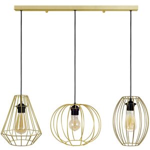 Suspension TOSEL  DIAMOND,PACENTRO,ASOLO metal  dore D 90 x  H 90 cm