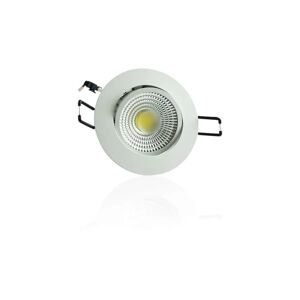 SuperLED Plafonnier Dimmable encastrable blanc LED 5W COB - Blanc Naturel 4100K eclairage 40W