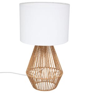 Atmosphera - Lampe droite Lila beige - D.23xH.40 cm Beige - Publicité